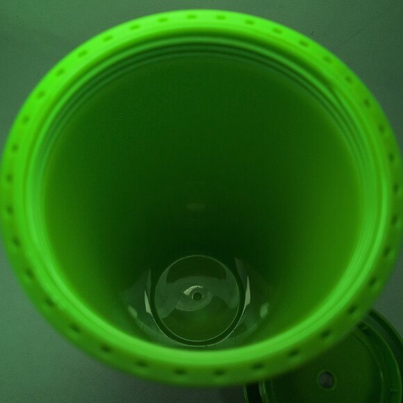 Billie Eilish Tumbler Cup Bottle Blohsh Tour Green Rubber Double Wall 24oz Lid - Picture 7 of 12